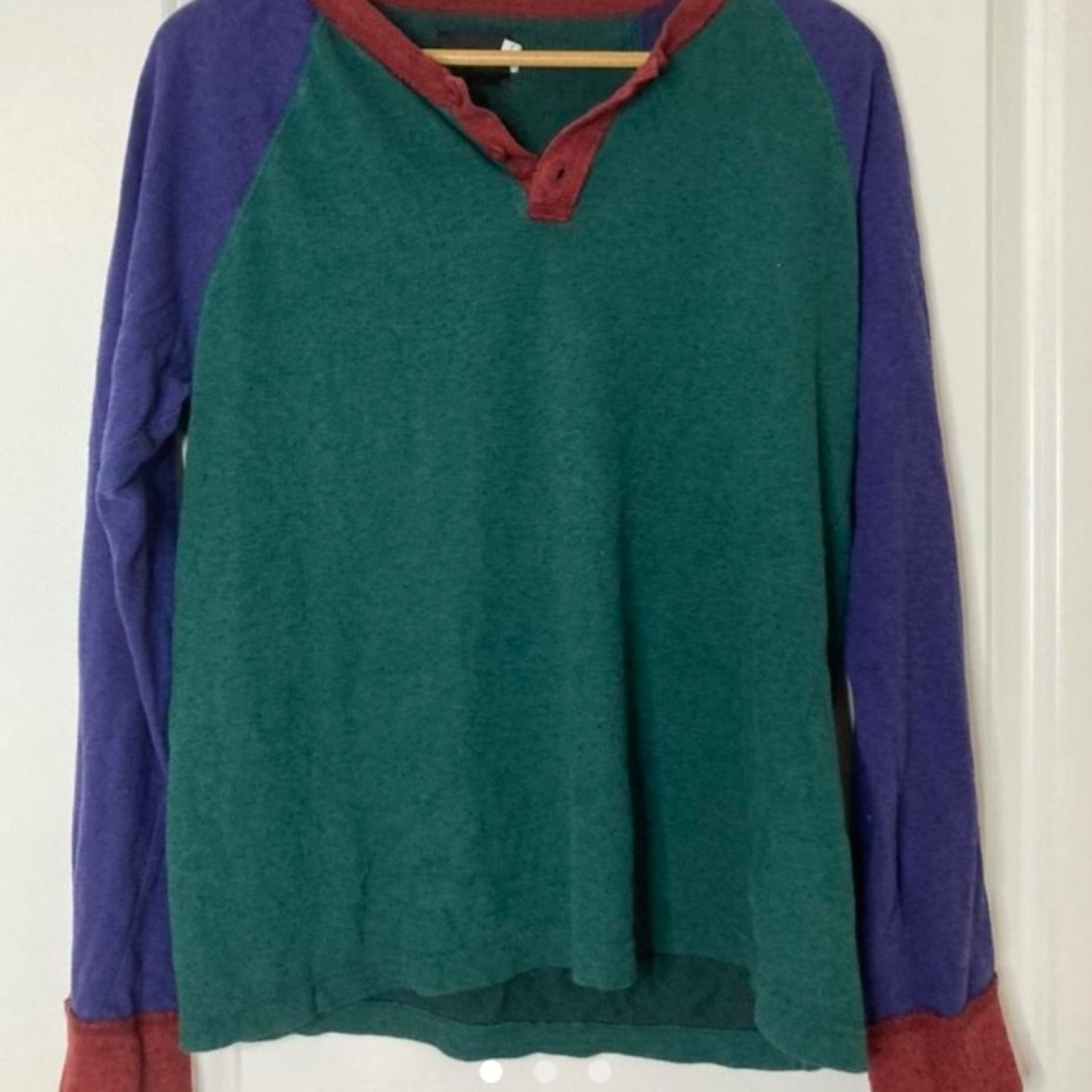 Vintage colorblock long sleeve